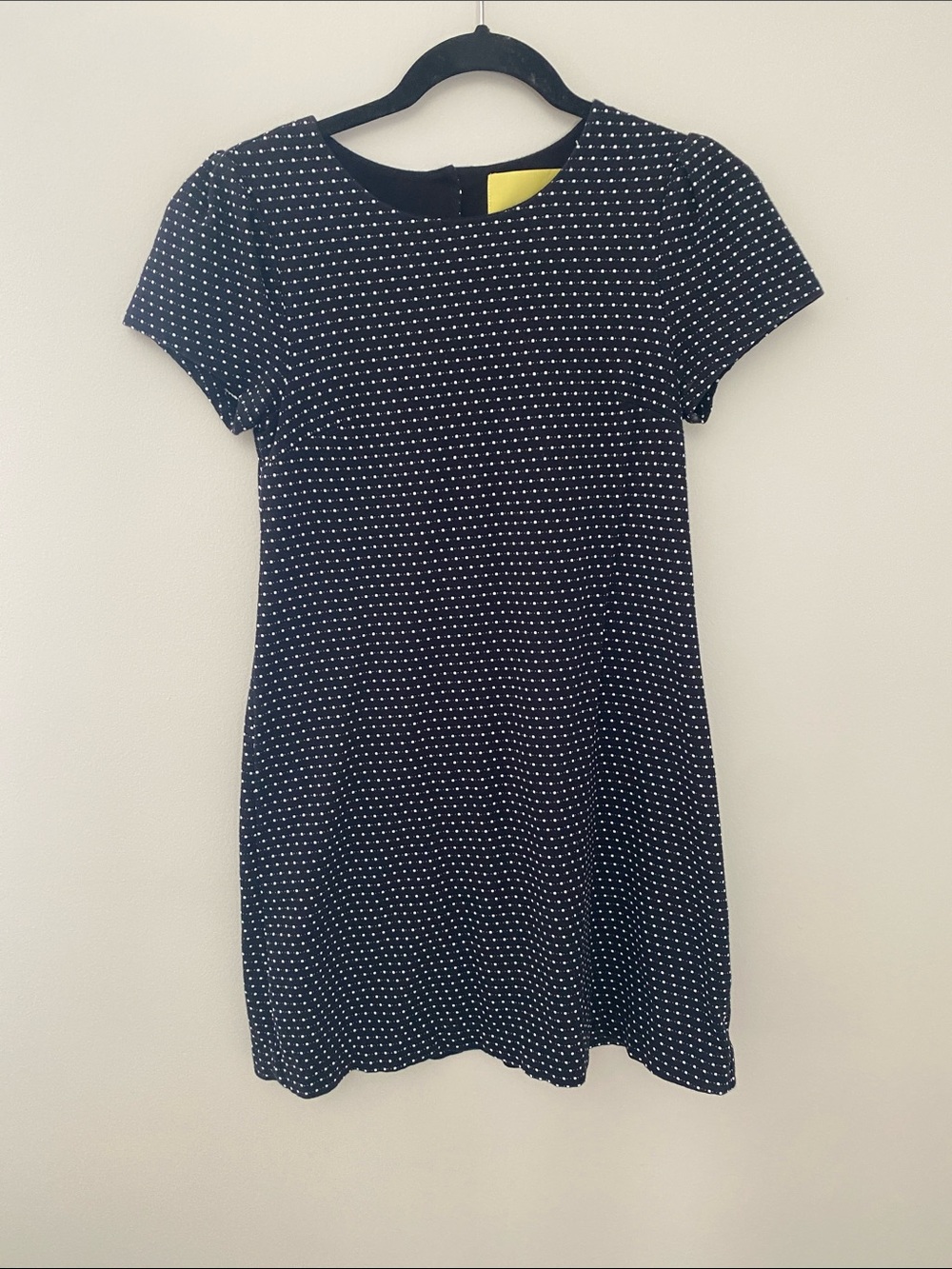 Maeve by Anthropology Women’s Black Polka Dot Short Sleeve Cotton Dress